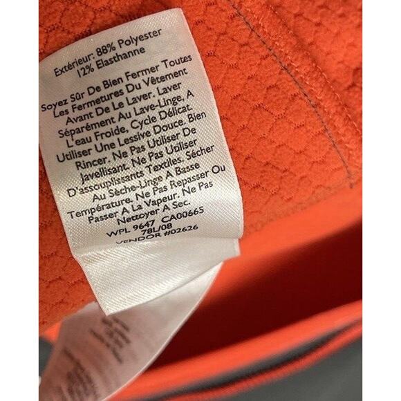 Eddie Bauer First Ascent Vented Full Zip Hiking Softshell Orange/Grey Womens Med - Picture 15 of 16